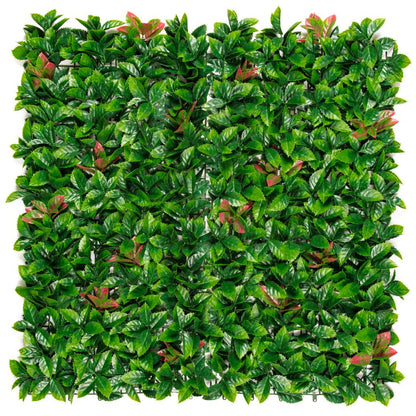 Giardino verticale sintetico Lauro rosso Nortene 1x1 m
