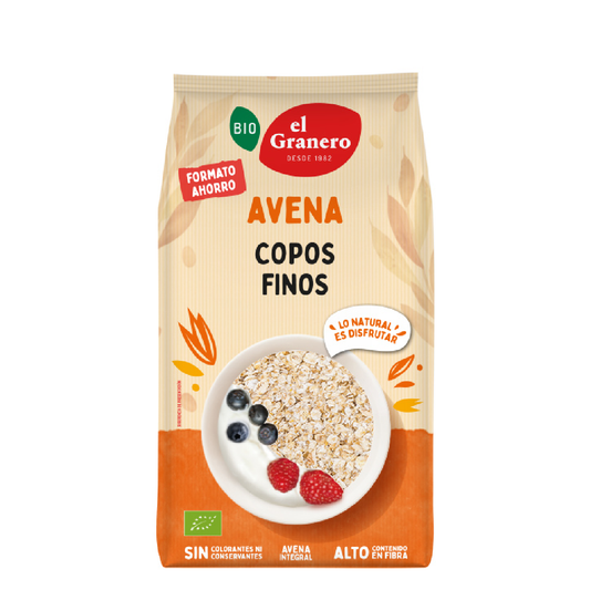 Fina flingor av fullkornshavre BIO El Granero 1,5 kg