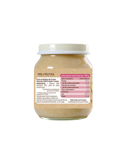 Słoiczek z bananem i jabłkiem Babybio 130 g