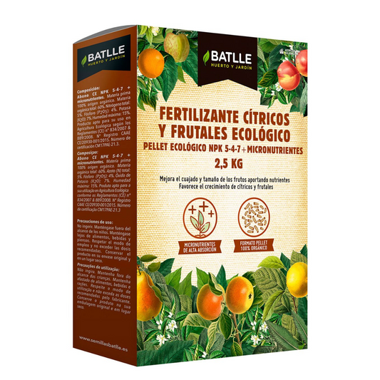 Engrais pour agrumes et arbres fruitiers Batlle Bio 2,5 kg