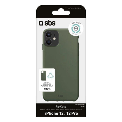 Coque en plastique recyclé pour iPhone 12 / iPhone 12 Pro verte SBS