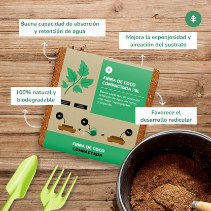 Substrat Fibre de Coco Planeta Huerto 9 Litres