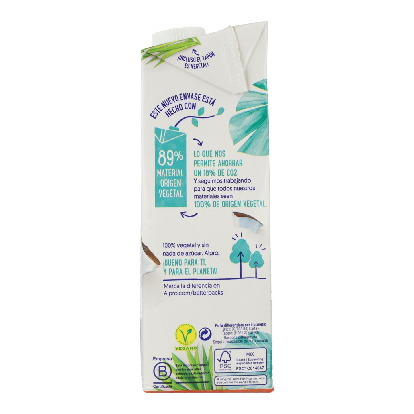 Sockerfri kokosdryck Alpro 1 liter