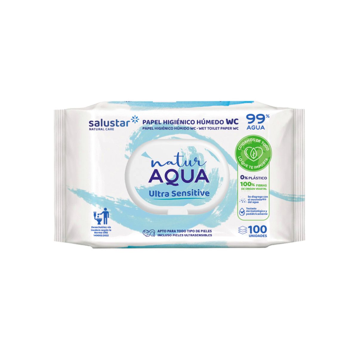 Natur Aqua Moist Toilet Paper 100 pcs