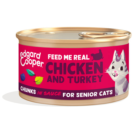 Edgard & Cooper wet cat food in turkey and chicken chunks sauce 85 g