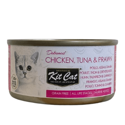 Kit Cat Toppers - Chicken, Tuna & Prawn 80 g Wet cat food