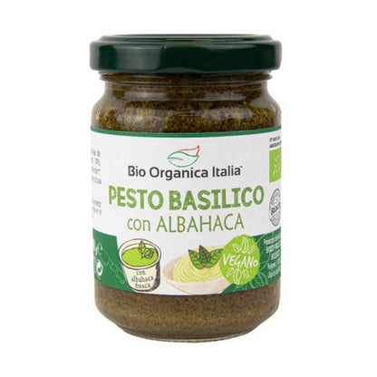 Veganes Bio-Basilikum-Pesto aus Italien 140 g
