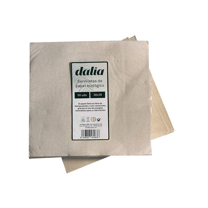 Pack of 50 Dalia Unbleached Organic Napkins
