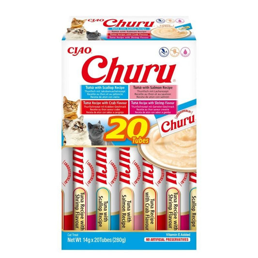 Churu Tuna and Seafood Varieties Creamy Cat Snack 20 x 14 g