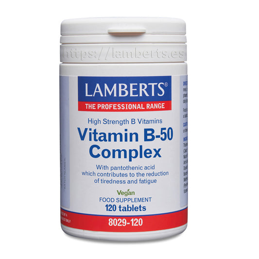 Complexe de vitamines B-50 Lamberts 120 comprimés