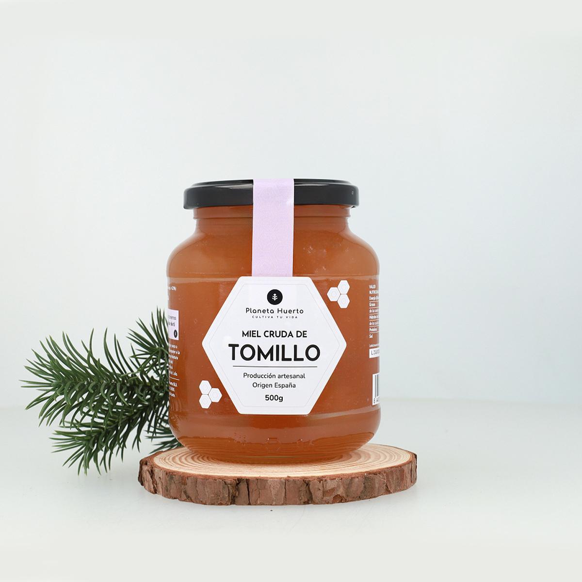 Miel Cruda de Tomillo Planeta Huerto 500 gr