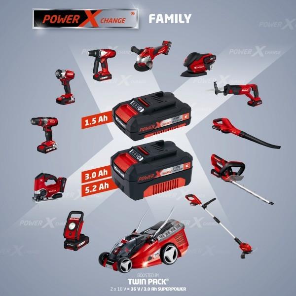 Einhell Power X Change-set Boormachine TE-CD 18-2 Li-i + Multischuurmachine TE-OS 18 Li