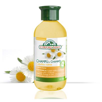 Shampooing pour cheveux blonds et fragiles à la camomille Corpore Sano 300 ml