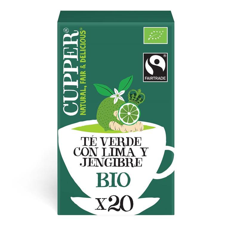 Cupper Organic Lime and Ginger Green Tea 20 bags