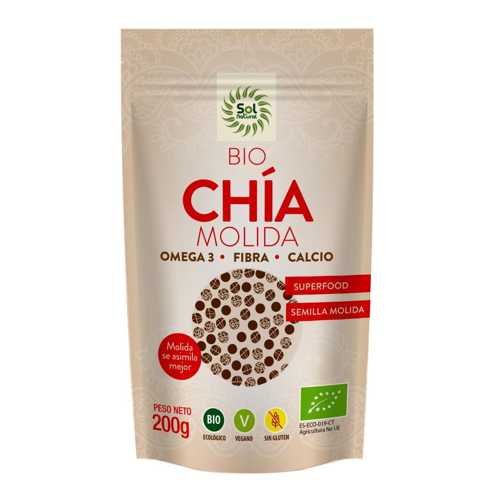 Sol Natural Ground Chia Seeds 200g
