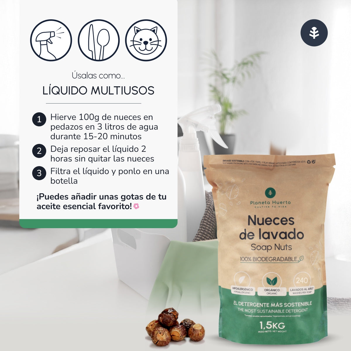 Umyte orzechy włoskie Planeta Huerto 1,5 kg