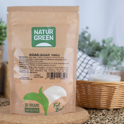 Agar Agar biologico in polvere NaturGreen 100 g