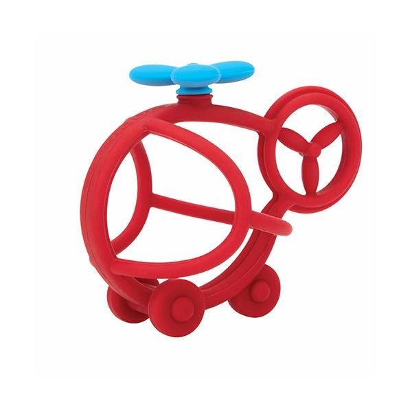 Gryzak silikonowy +3M Nûby czerwony