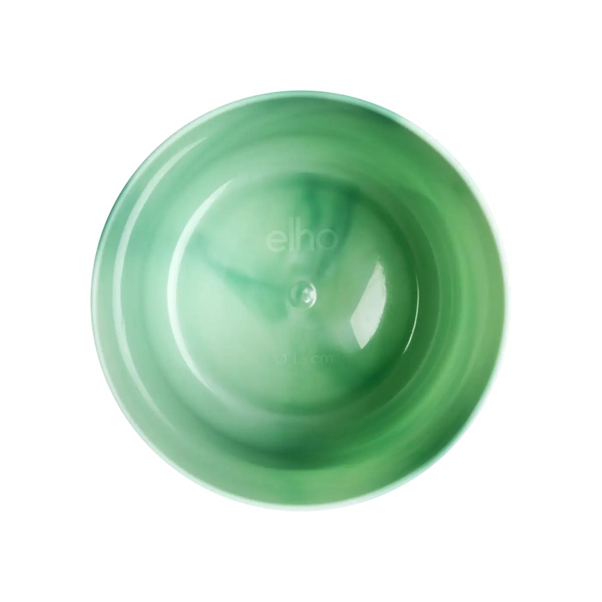 Ocean Round Elho recycled plant pot, Pacific green, 16 cm