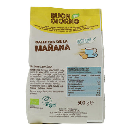 La Finestra Sul Cielo Vegan "Buon Giorno" Morning Biscuits 500 g