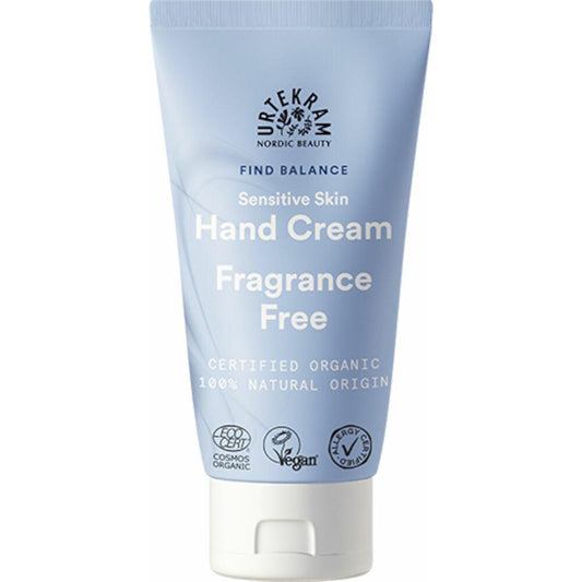 Geurloze handcrème Urtekram, 75 ml