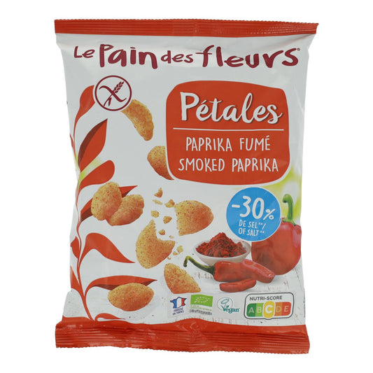 Chipsy płatki papryki bezglutenowe bio Le Pain des Fleurs 75 g