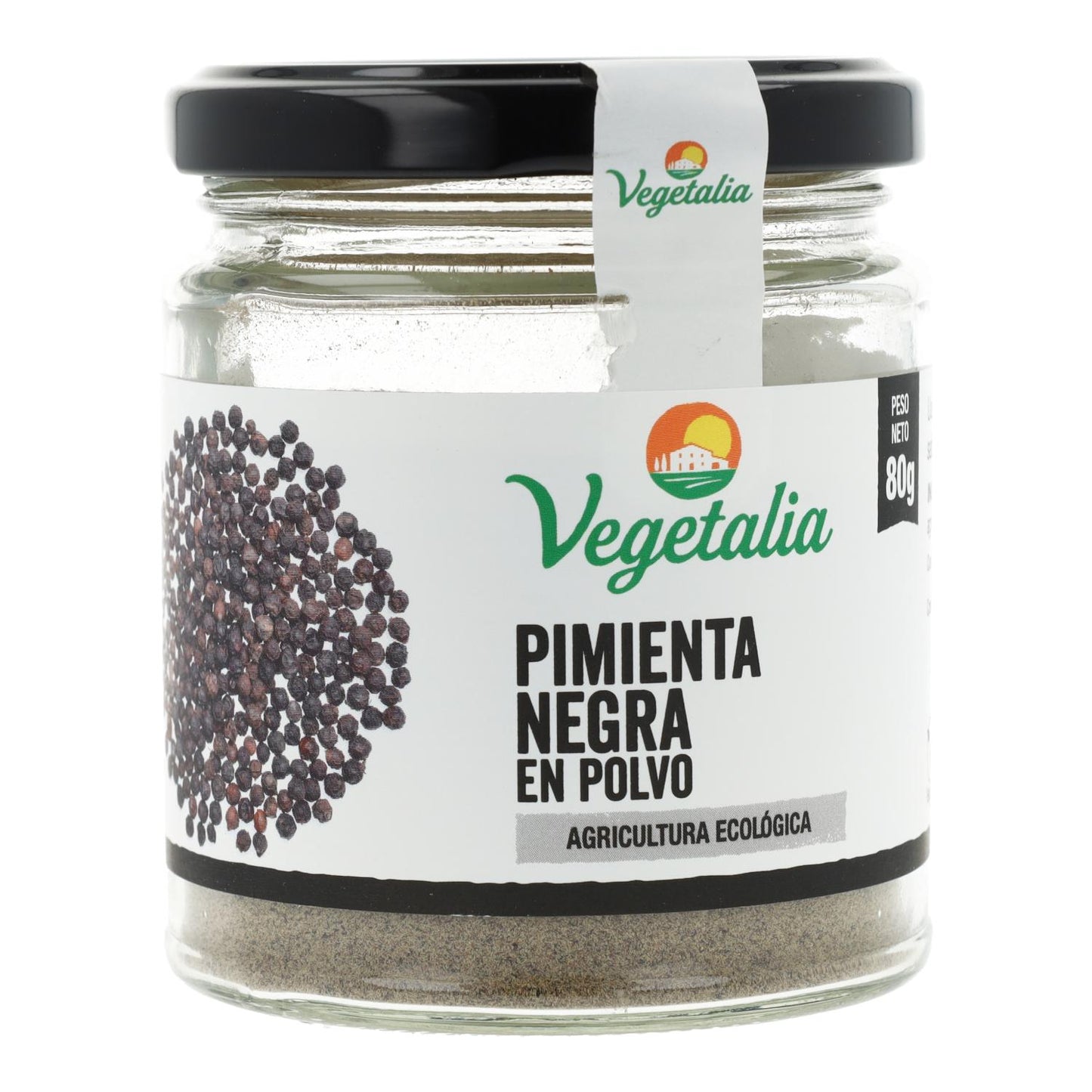 Poivre noir en poudre Bio Vegetalia 80 g