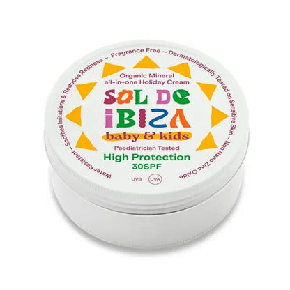 Crème solaire tout-en-un pour bébés de 0 mois SPF30 Sol de Ibiza BIO 100 g