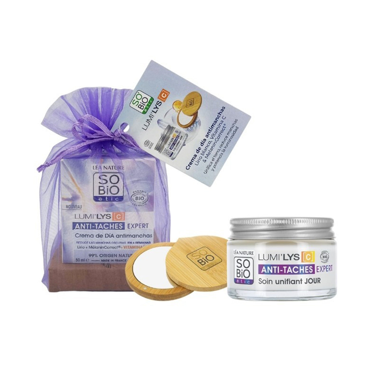 LUMI'LYS [C] anti-blemish day cream pack FREE SO’BiO etic mirror