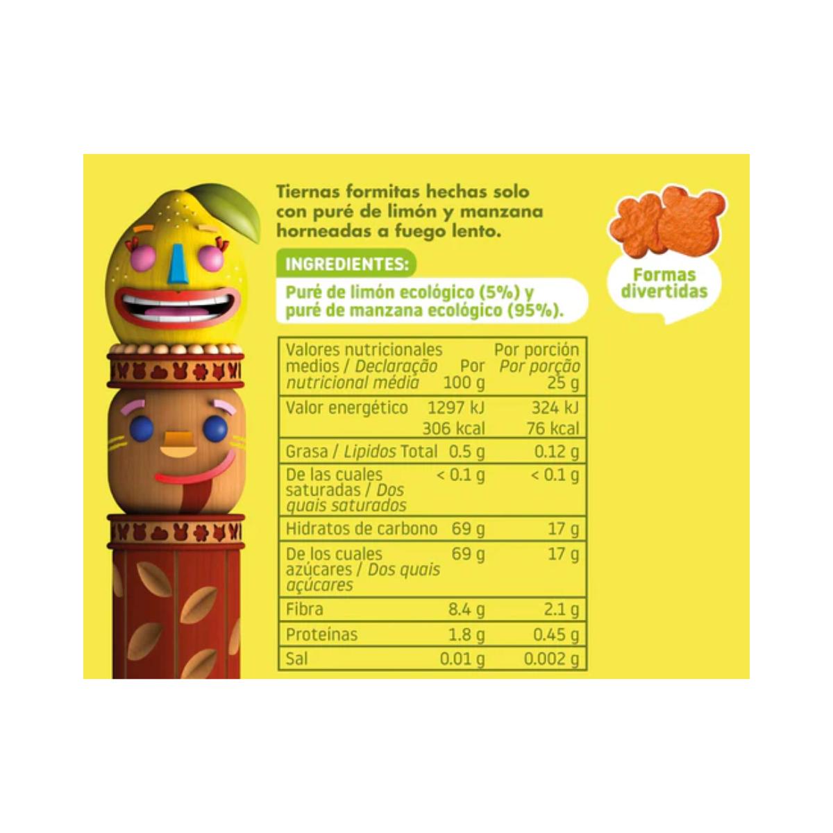 CONFEZIONE DA 3 snack mela e limone Eco 25 g Smileat- Triboo