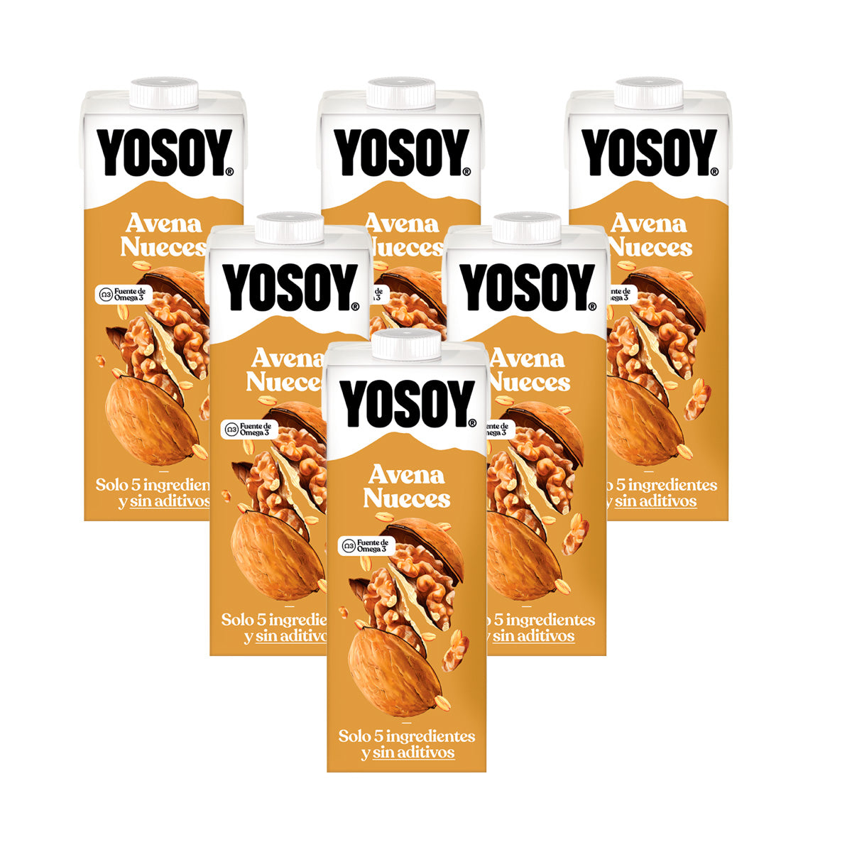 6er-Pack Hafer-Nuss-Getränk YOSOY 1 l