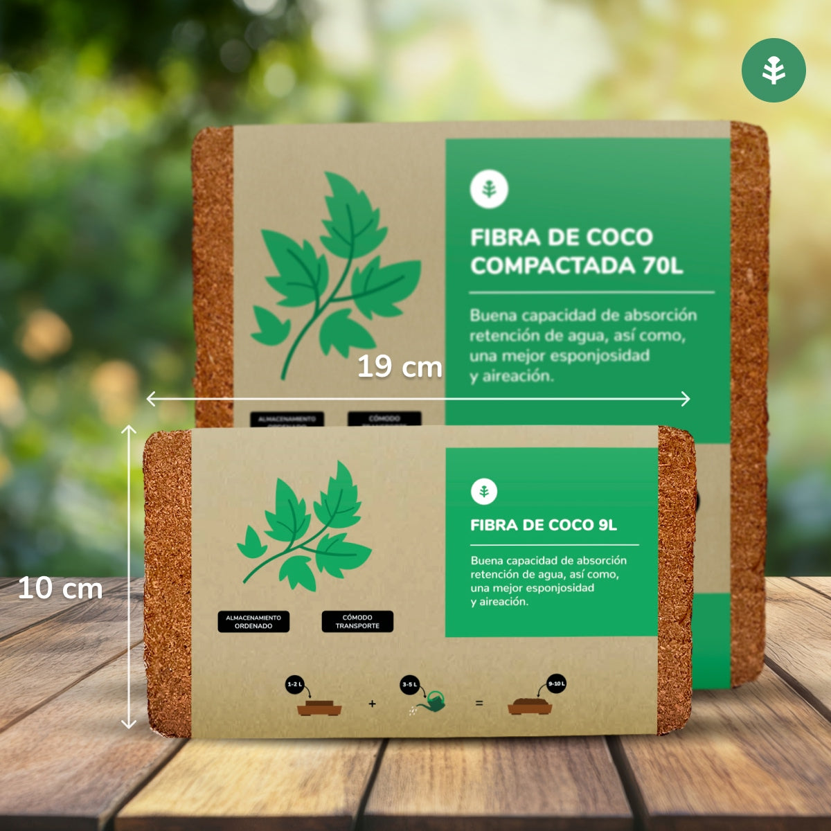 Substrat Fibre de Coco Planeta Huerto 9 Litres