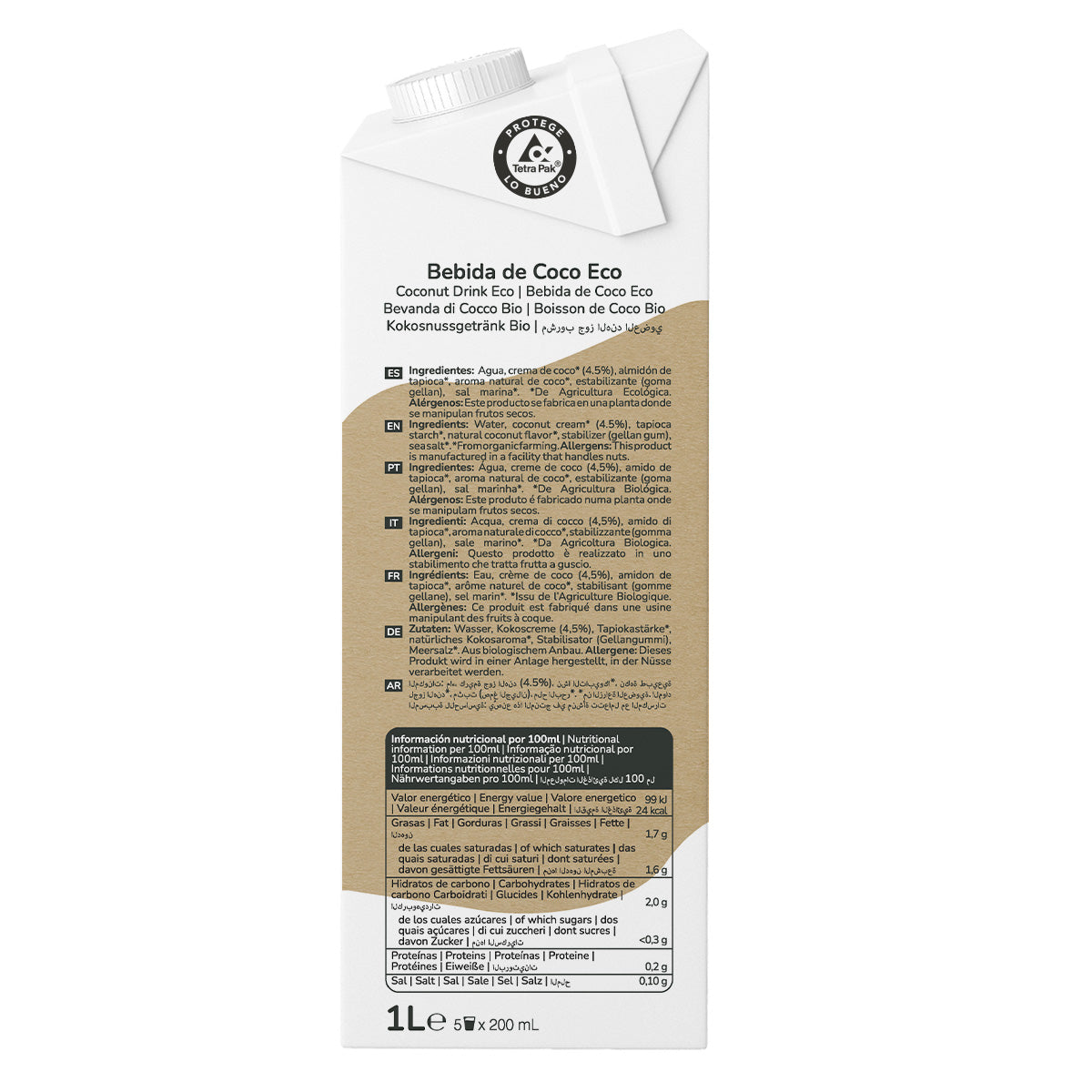 Bebida de Coco Eco Planeta Huerto 1L