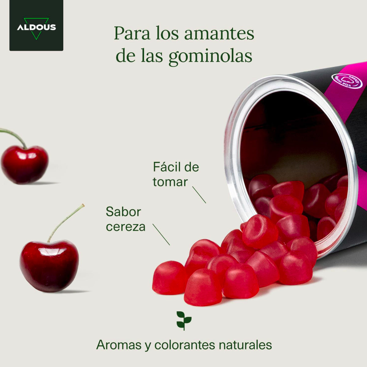 Caramelle gommose alla biotina Aldous 120 gummies