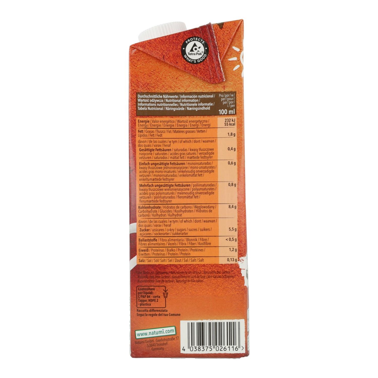 Natumi Organic Barista Oat Drink 1 L