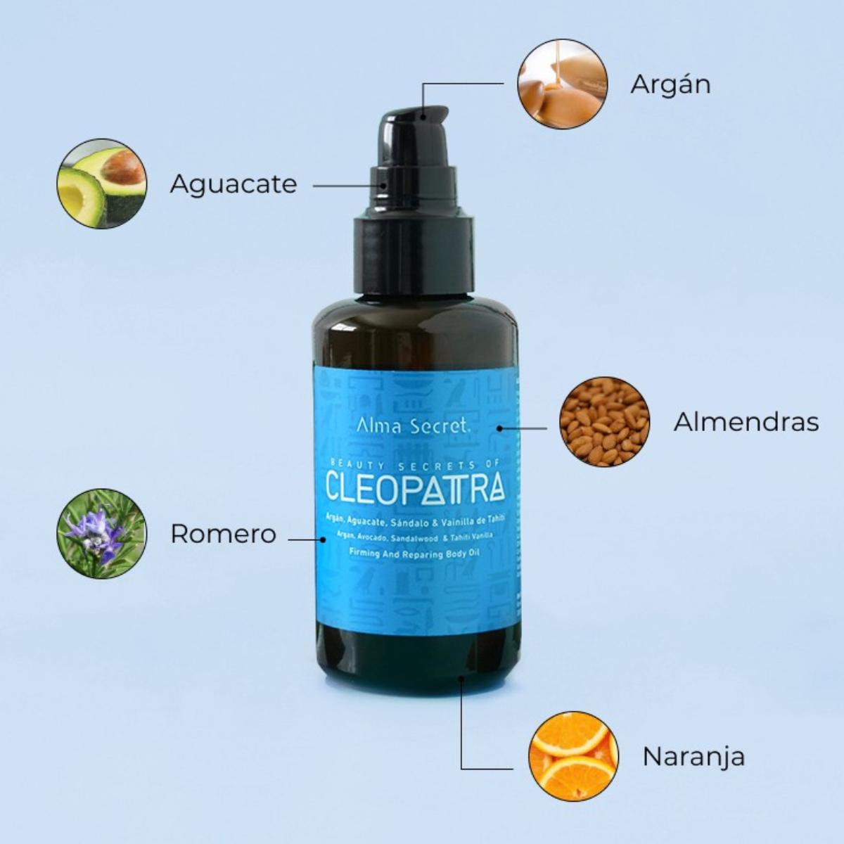 Straffendes und verjüngendes Öl Sandelholz und Vanille Cleopatra Alma Secret 100 ml