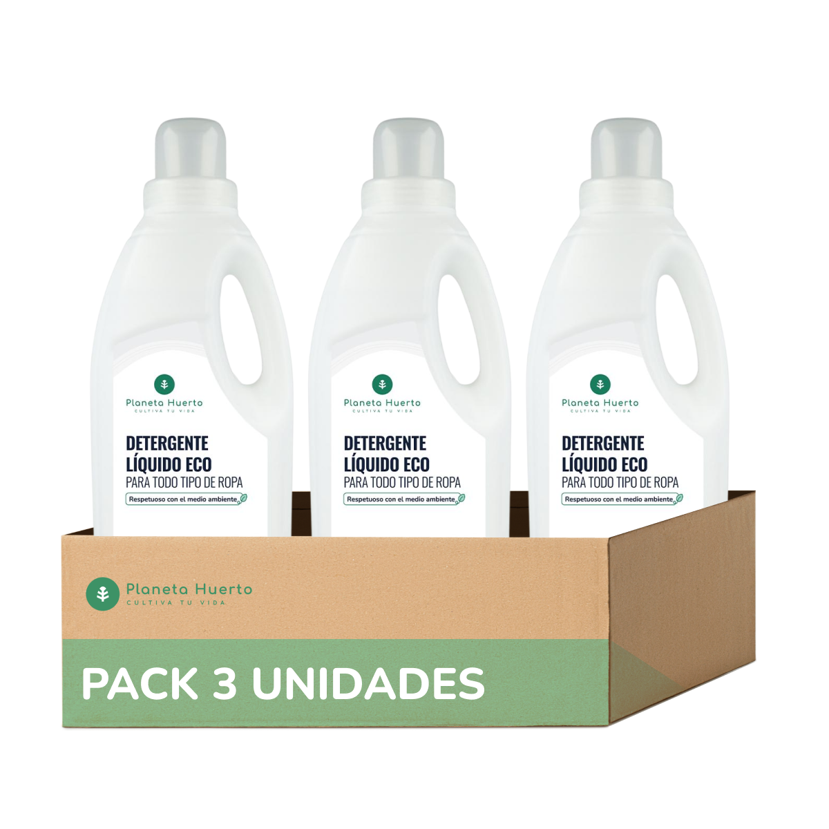 Confezione 3xDetersivo liquido per bucato ECO non profumato Planet Orchard 1,5 litri