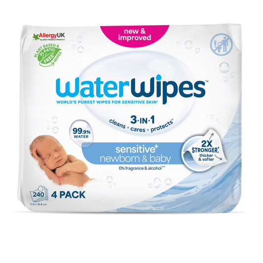 WaterWipes Organic Baby Wipes 240 Units