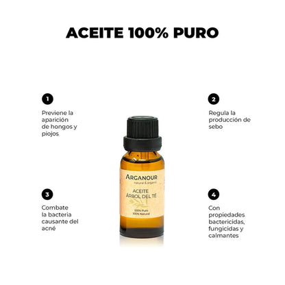 100 % reines ätherisches Teebaumöl Arganour 20 ml