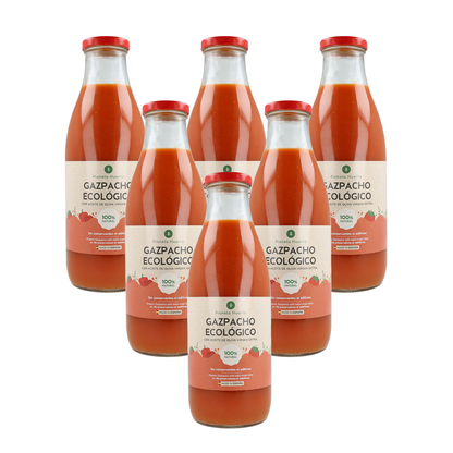 6-pack traditionell gazpacho ECO med extra jungfruolja Planeta Huerto 1 l