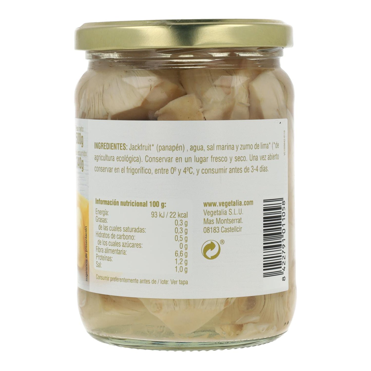 Jacquier ECO Vegetalia 500 g