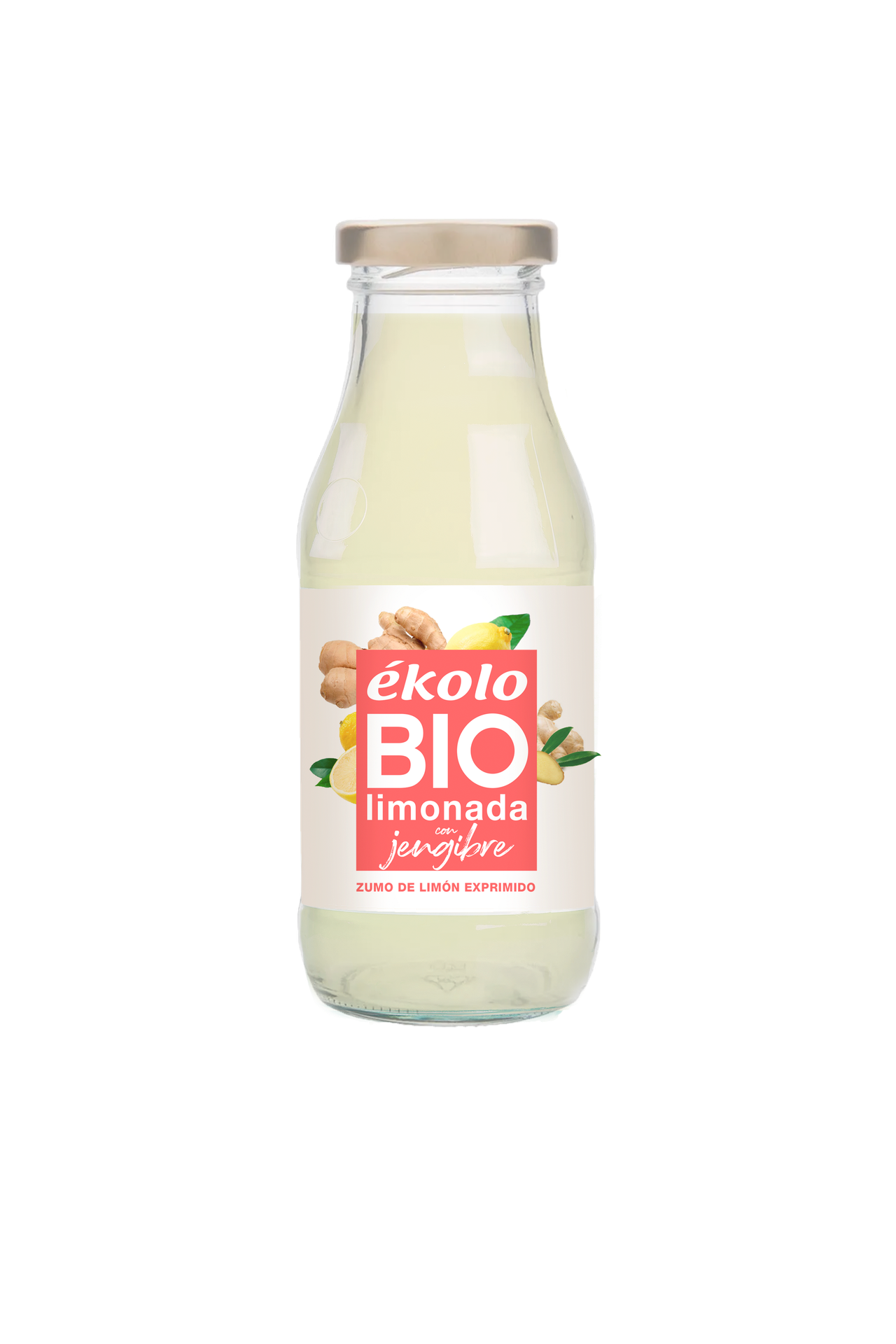 Organic Lemonade with Ginger and Agave Ékolo 200 ml