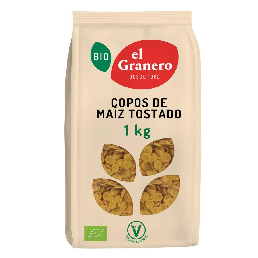 El Granero Organic Toasted Corn Flakes, 1 kg