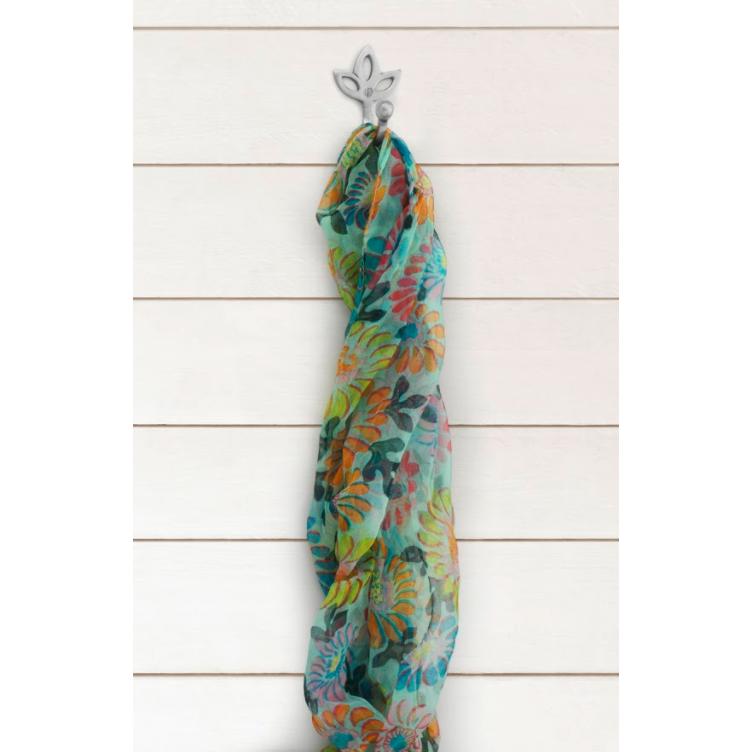 Kleiderbügel aus Messing Tulpe, satiniertes Messing