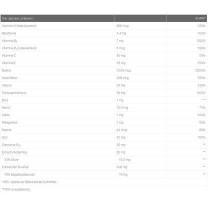 Peau, cheveux, ongles 60 gélules Pure Encapsulations