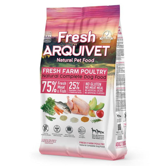 Fresh Farm Poultry Arquivet Mangime semiumido completo per cani 2,5 kg
