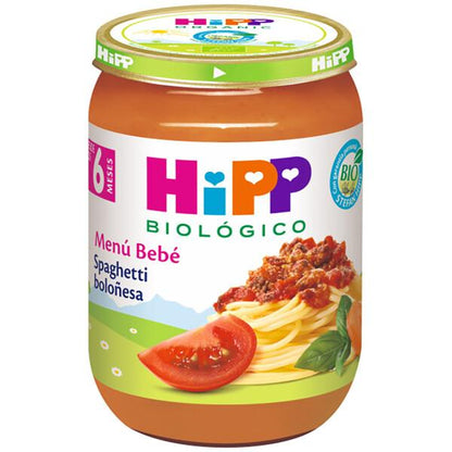 Pack x 3 Tarrito de espagueti boloñesa bio +6 meses HiPP 190 g
