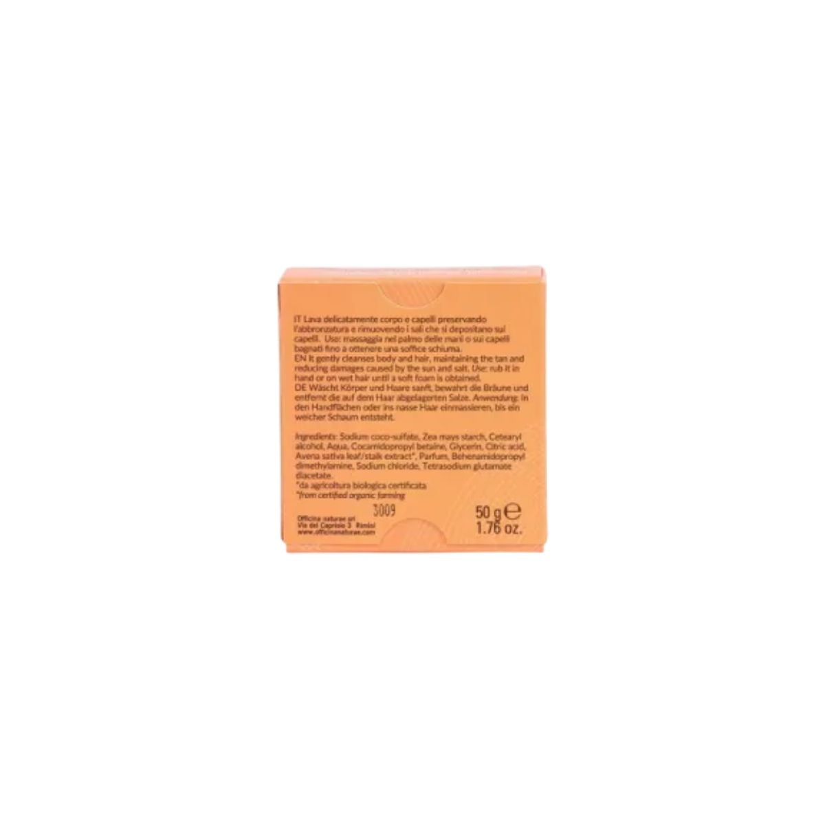 Shampooing solide AfterSun AntiSal 50 g Officina Naturae