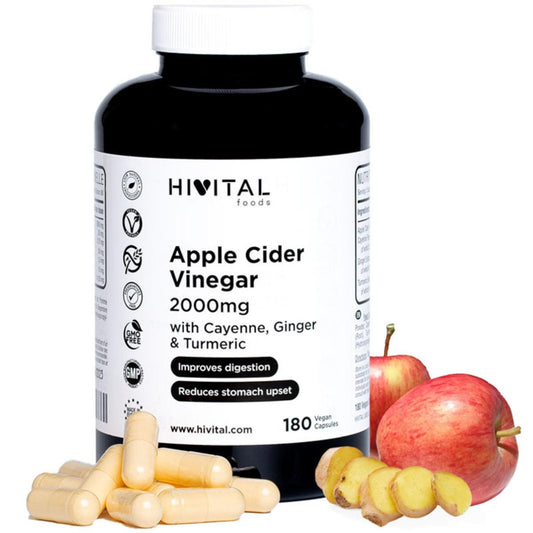 Apple cider vinegar 2000 mg 180 vegan capsules Hivital