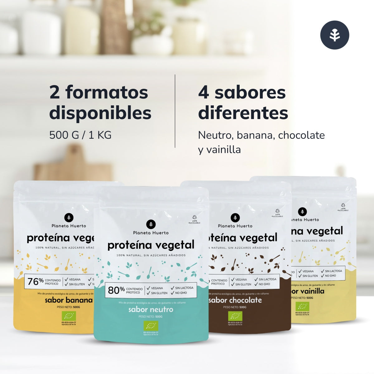 Neutral ECO vegetable protein 80% Planeta Huerto 500 g